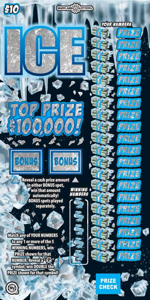 Ice scratchcard - game number #742 - front