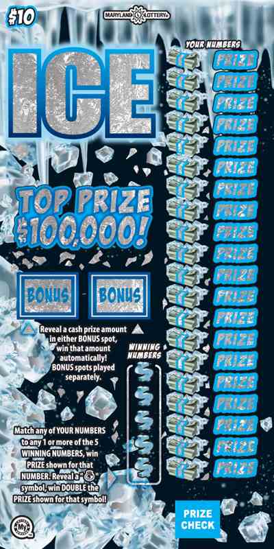 Ice scratchcard - game number #742 - front