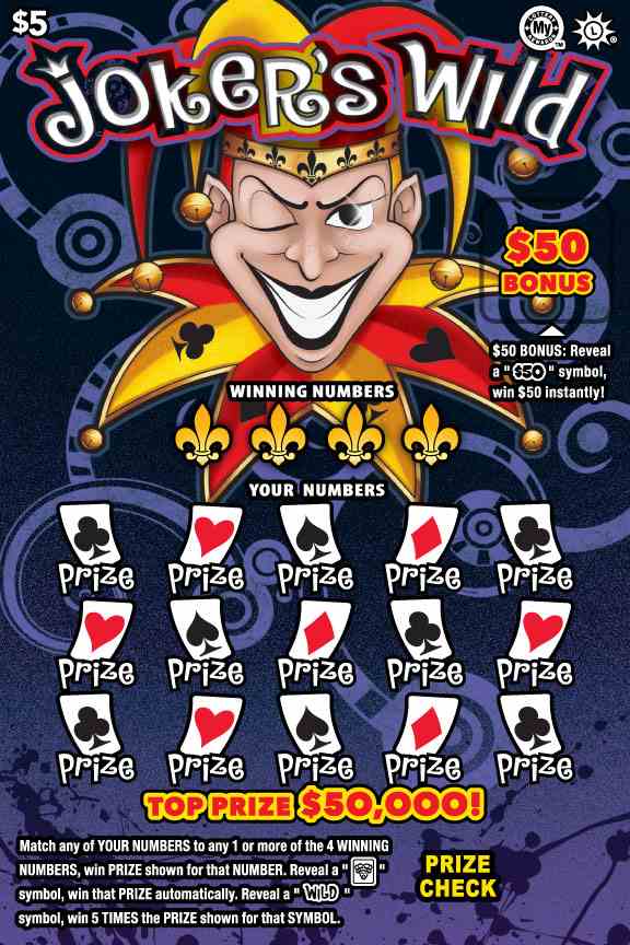 Joker's Wild scratchcard - game number #701 - front