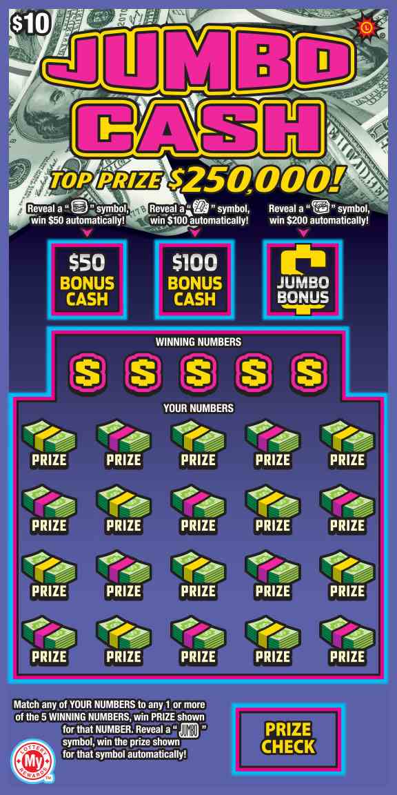 Jumbo Cash scratchcard - game number #689 - front