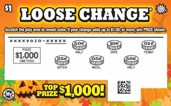Loose Change® scratchcard - game number #812 - front-scratched