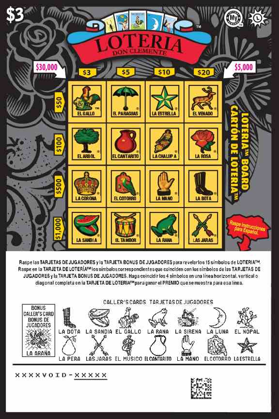 Loteria scratchcard - game number #667 - front-scratched
