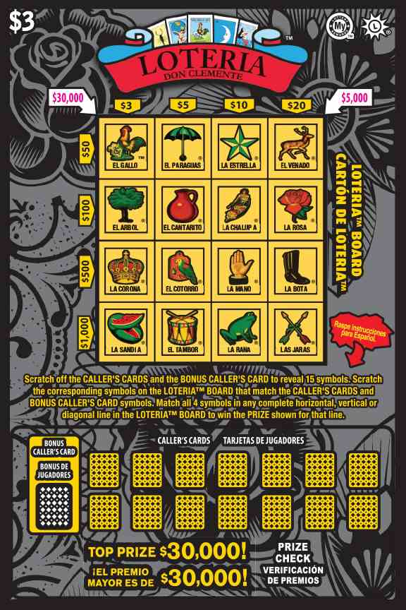 Loteria scratchcard - game number #667 - front