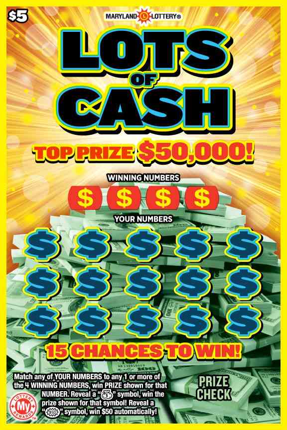 Lots Of Cash scratchcard - game number #697 - front