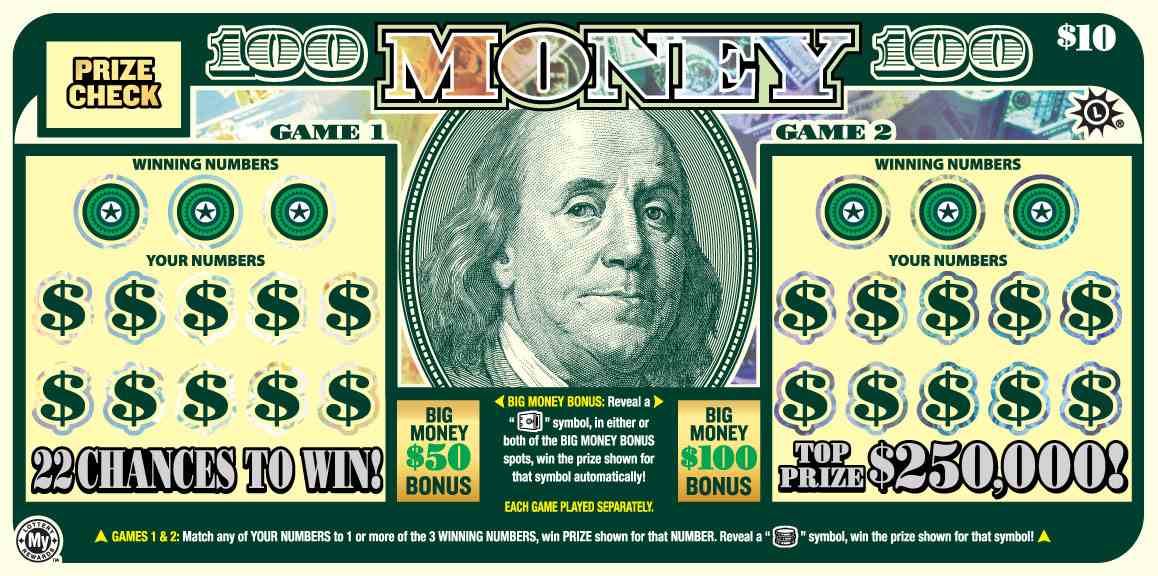 Money scratchcard - game number #787 - front