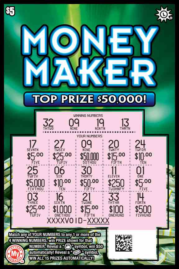 Money Maker scratchcard - game number #775 - front-scratched