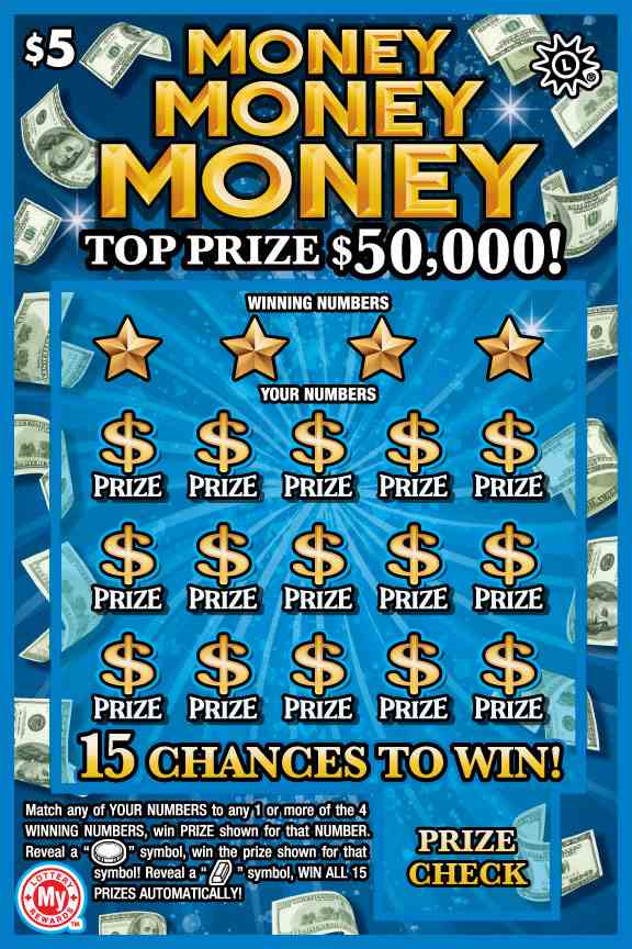 Money Money Money scratchcard - game number #684 - front