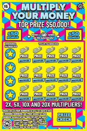 Multiply Your Money scratchcard - game number #805 - front