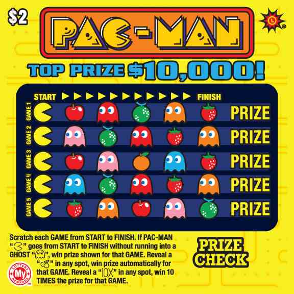 Pac-Man scratchcard - game number #683 - front