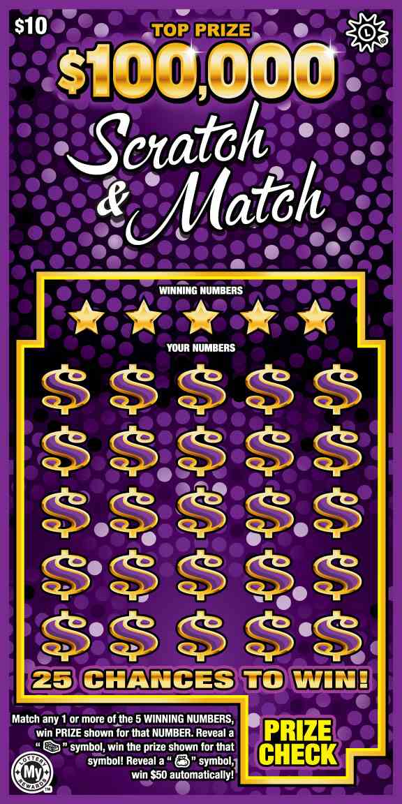 Scratch & Match scratchcard - game number #793 - front