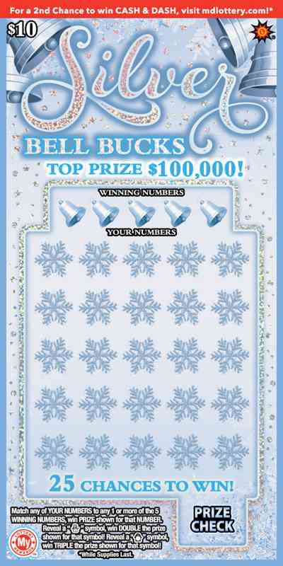Silver Bell Bucks scratchcard - game number #771 - front