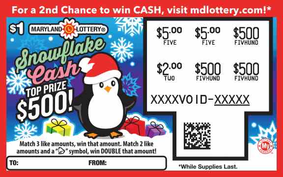 Snowflake Cash scratchcard - game number #752 - front-scratched
