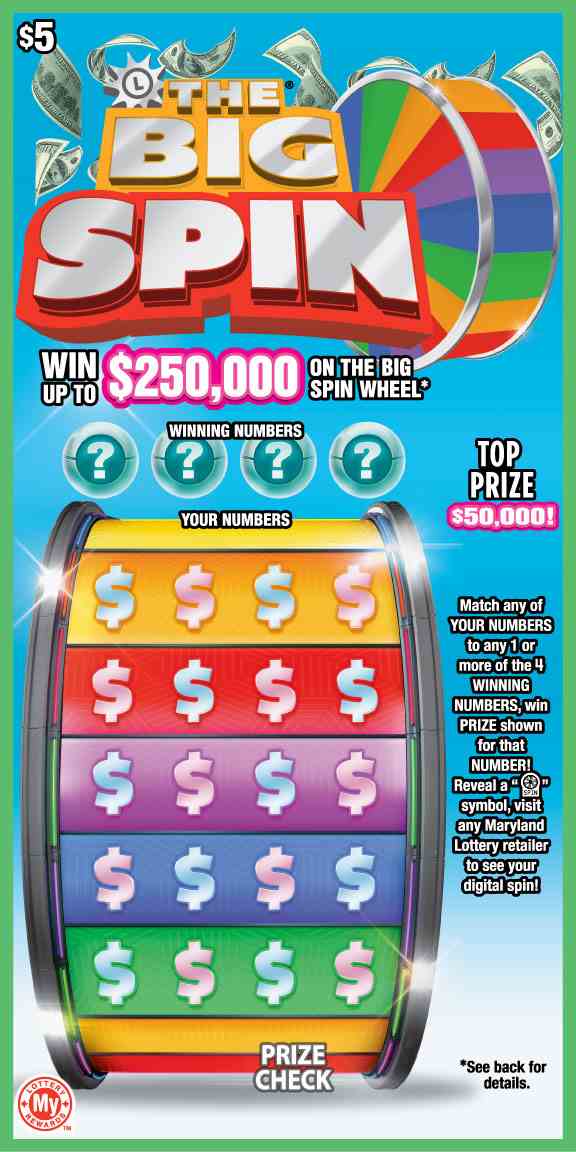 The Big Spin scratchcard - game number #688 - front