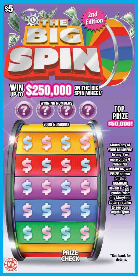 The Big Spin scratchcard - game number #791 - front