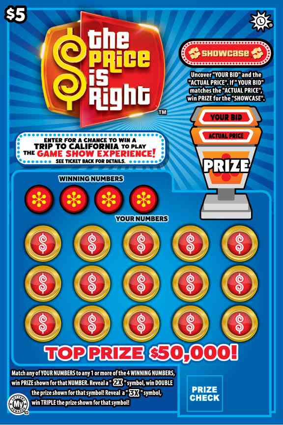 The Price Is Right scratchcard - game number #813 - front