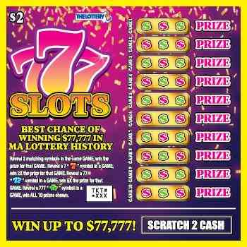 777 Slots scratchcard - game number #538 - front