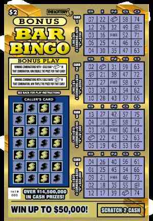 Bonus Bar Bingo scratchcard - game number #285 - front