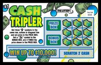 Cash Tripler scratchcard - game number #282 - front