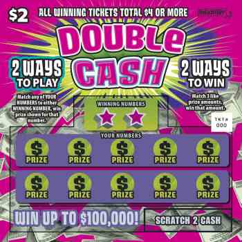 Double Cash scratchcard - game number #418 - front