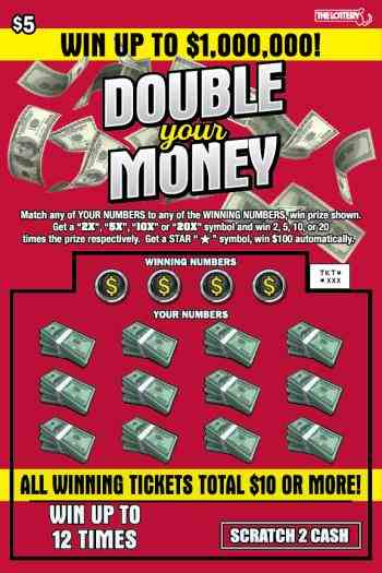 Double Your Money scratchcard - game number #339 - front