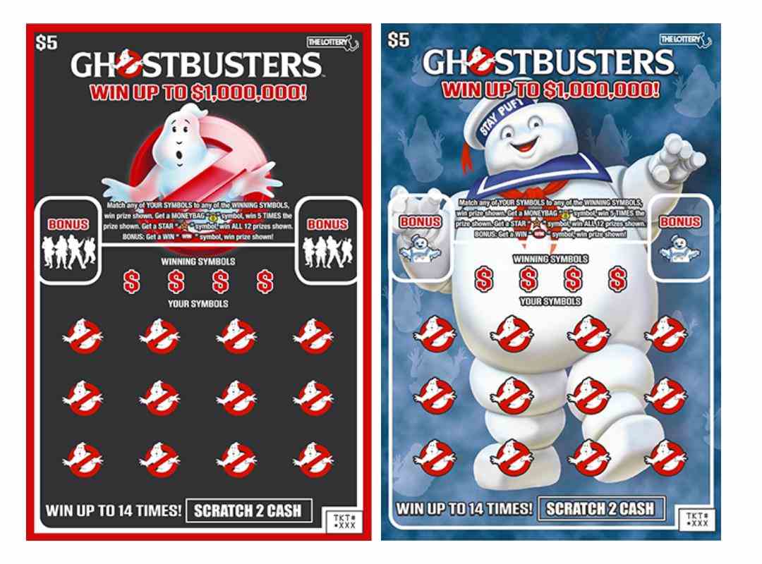 Ghostbusters scratchcard - game number #510 - front