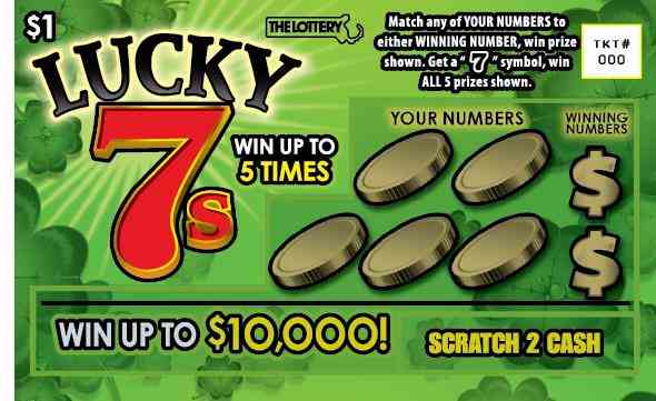 Lucky 7s 2020 scratchcard - game number #286 - front