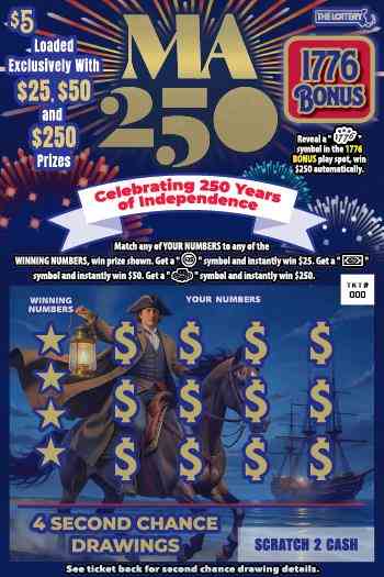 Ma 250 scratchcard - game number #548 - front
