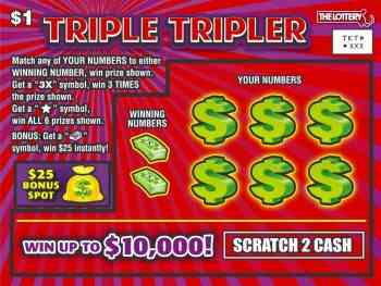 Triple Tripler scratchcard - game number #417 - front