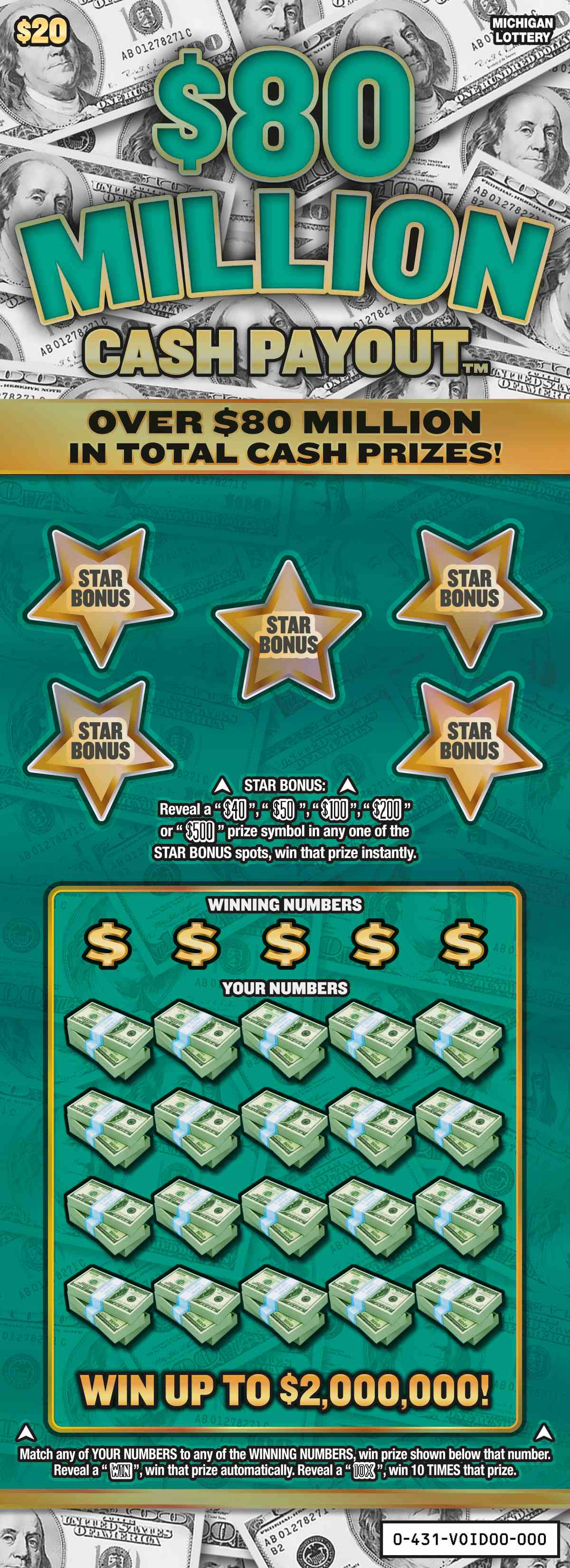 Top Remaining Prizes ScratchOffs Michigan