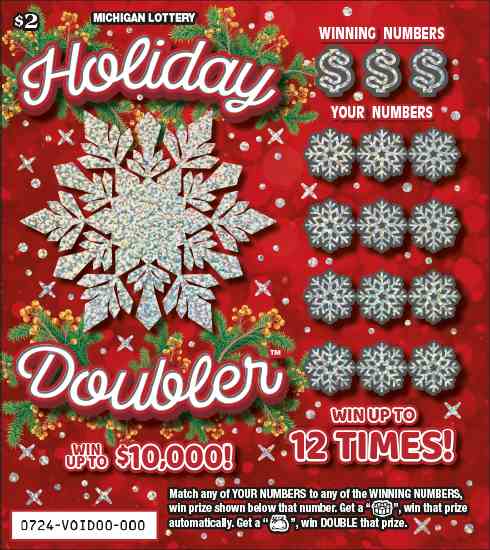 Holiday Doubler scratchcard - game number #724 - front