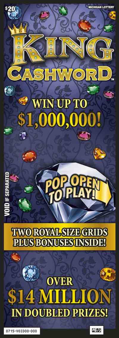 King Cashword scratchcard - game number #715 - front