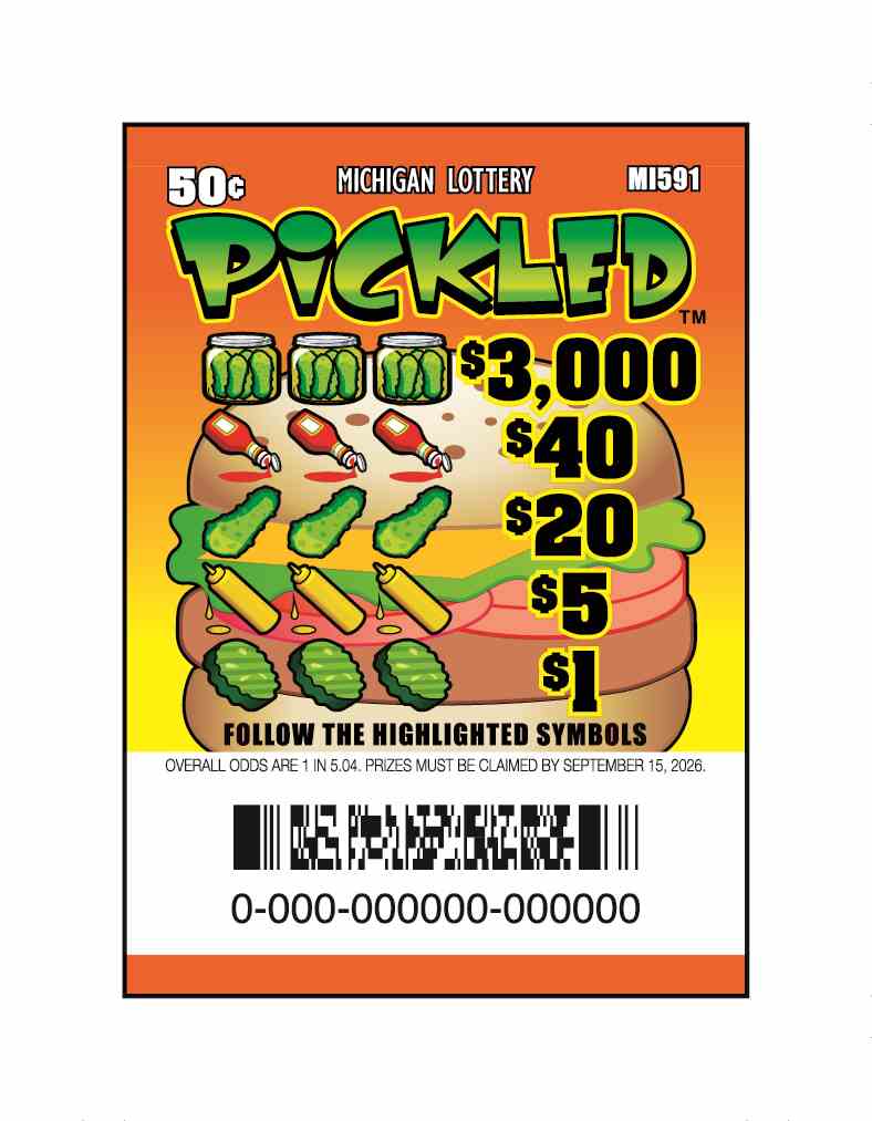 Pickled scratchcard - game number #591 - front