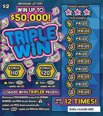 Triple Win scratchcard - game number #481 - front