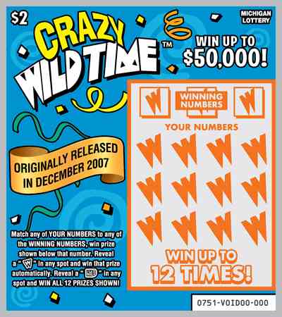 Wild Time Series scratchcard - game number #751 - front