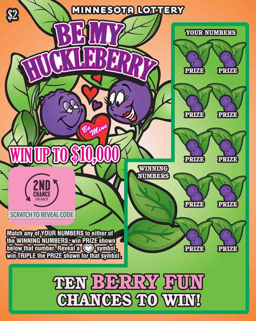 Be My Huckleberry scratchcard - game number #2033 - front