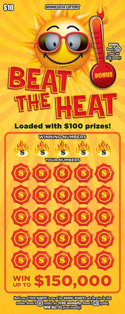 Beat the Heat scratchcard - game number #1963 - front