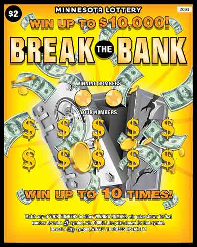 Break The Bank scratchcard - game number #2091 - front