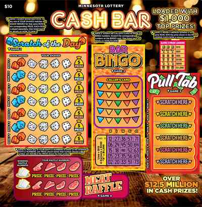 Cash Bar scratchcard - game number #2053 - front