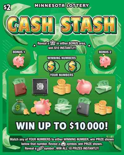 Cash Stash scratchcard - game number #2037 - front