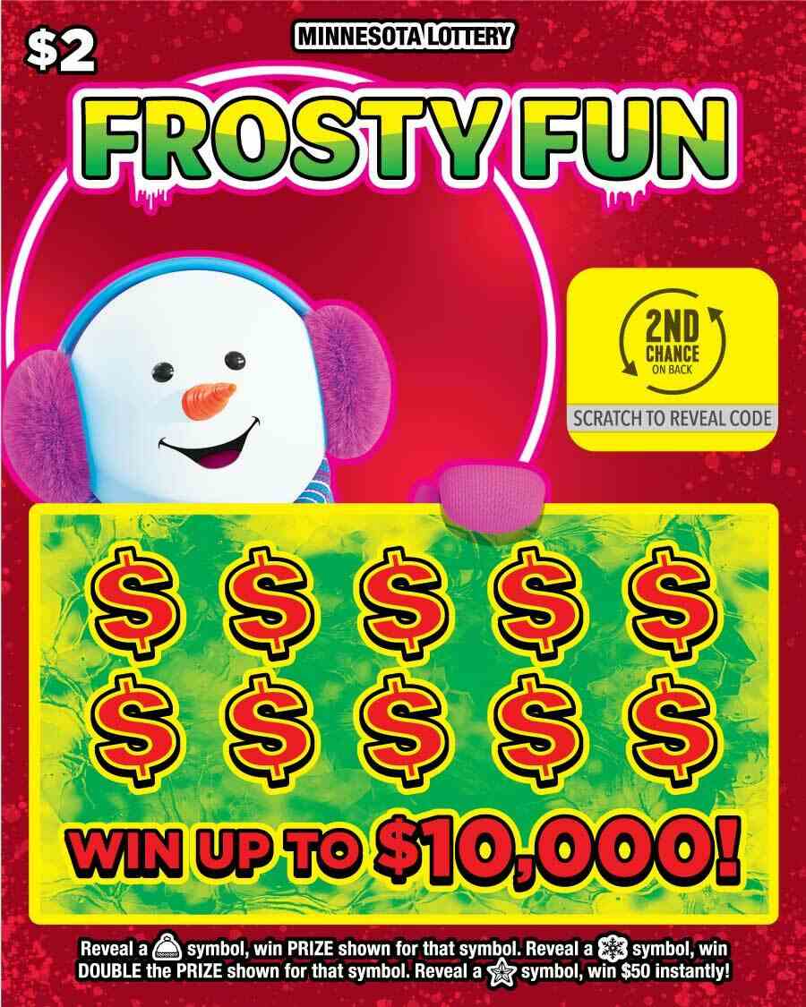 Frosty Fun scratchcard - game number #1975 - front