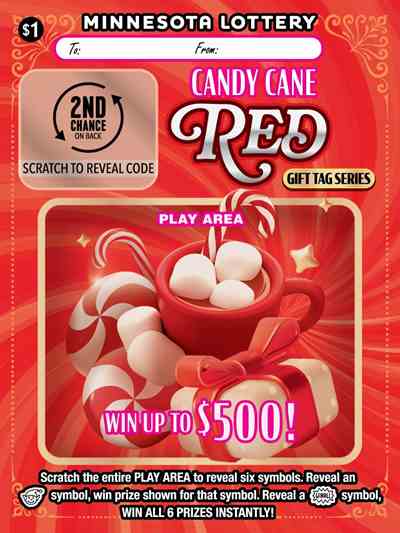 Gift Tag Series scratchcard - game number #2108 - front