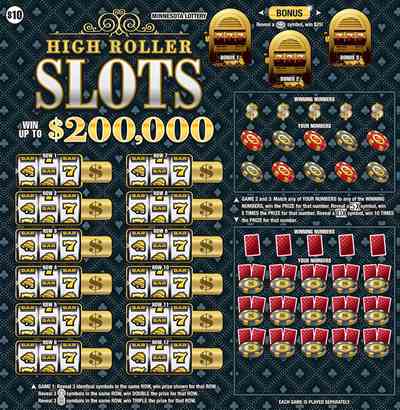 High Roller Slots scratchcard - game number #1953 - front