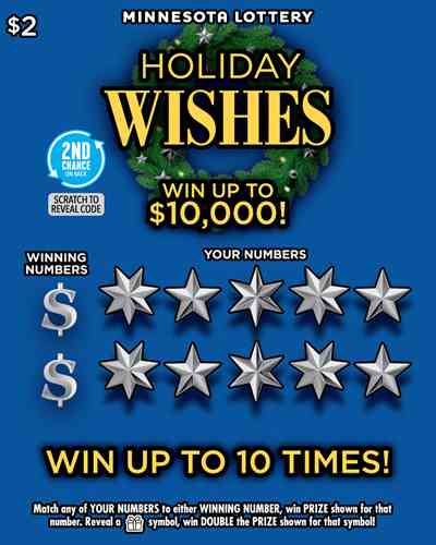 Holiday Wishes scratchcard - game number #2064 - front