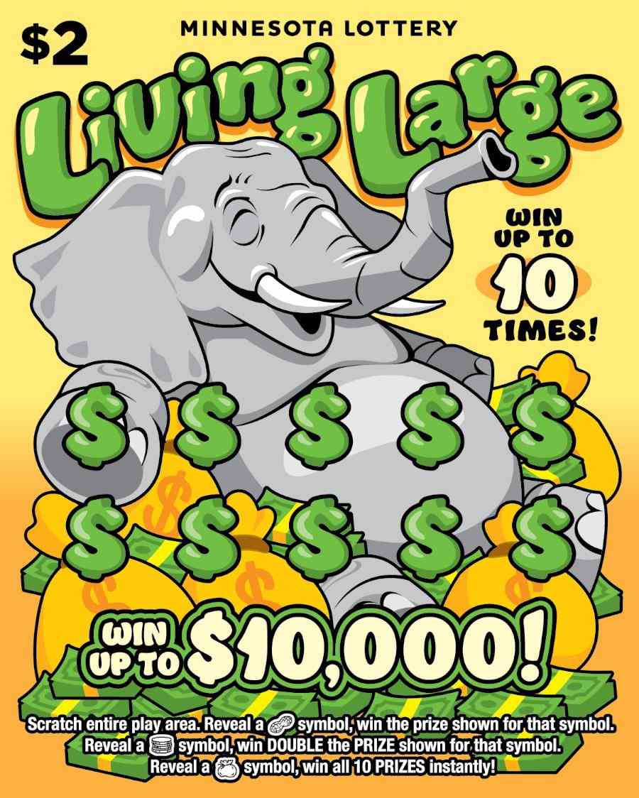 Living Large scratchcard - game number #2101 - front
