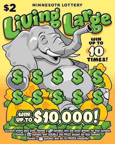 Living Large scratchcard - game number #2101 - front