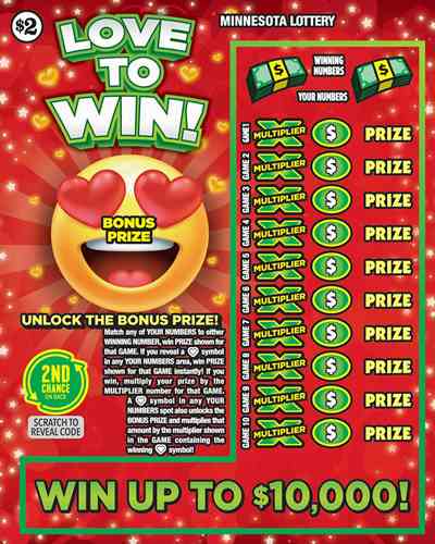 Love to Win! scratchcard - game number #1938 - front