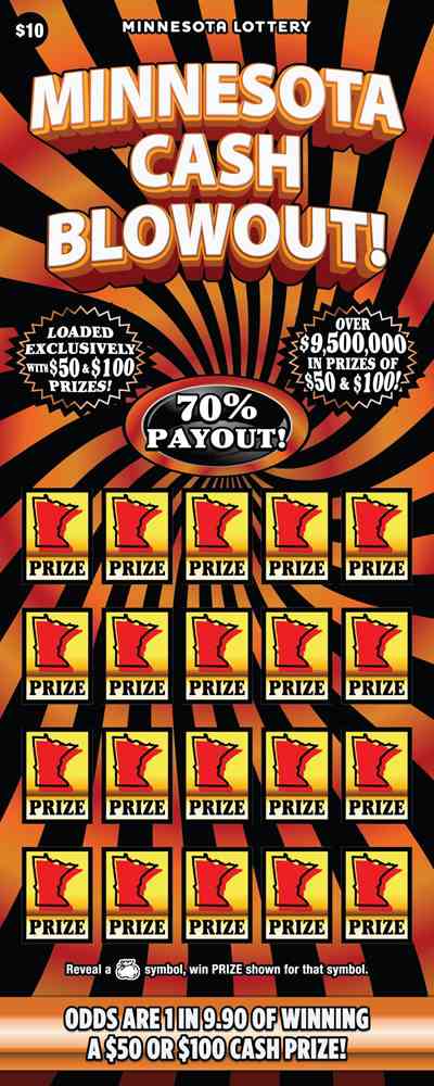 Minnesota Cash Blowout scratchcard - game number #2088 - front