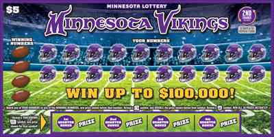 Minnesota Vikings scratchcard - game number #2058 - front