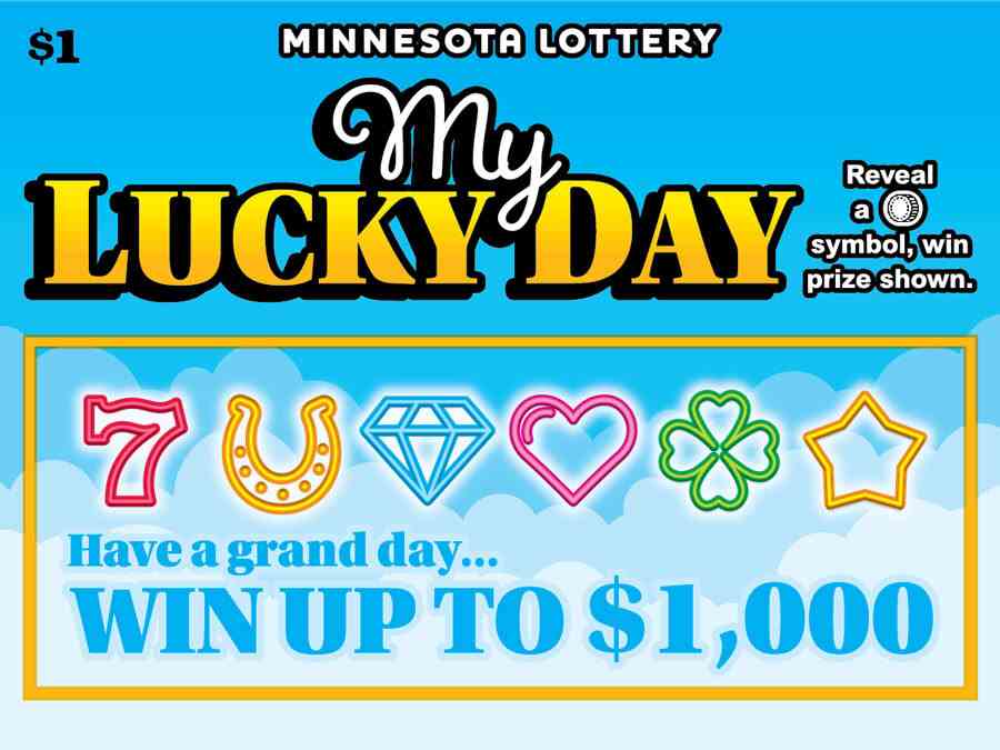 My Lucky Day scratchcard - game number #2052 - front