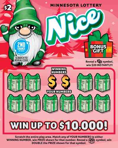Naughty Or Nice scratchcard - game number #2109 - front